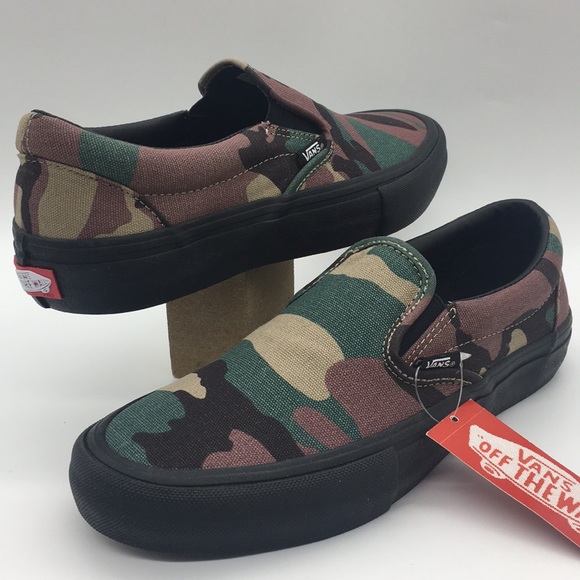 vans camo black